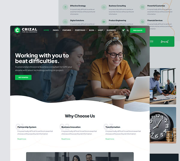 Multipurpose Responsive Template + Admin