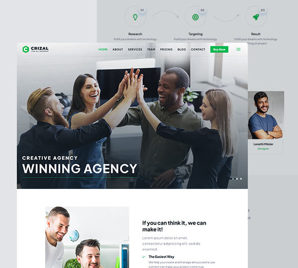 Multipurpose Responsive Template + Admin