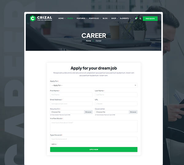 Multipurpose Responsive Template + Admin
