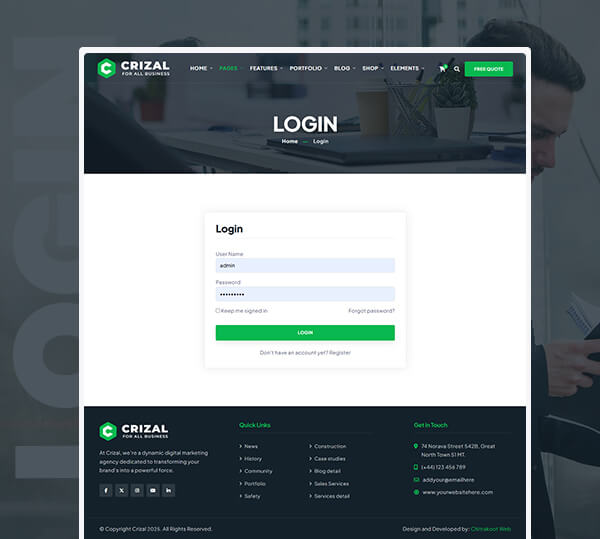 Multipurpose Responsive Template + Admin